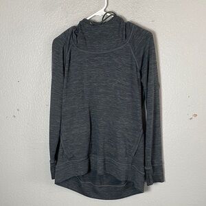 Athleta Dark Green Hoodie Sweatshirt size large